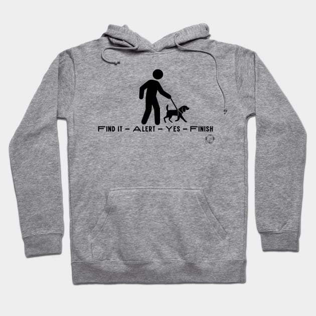 Nosework Find It Hoodie by Jumpin' K-9's Store